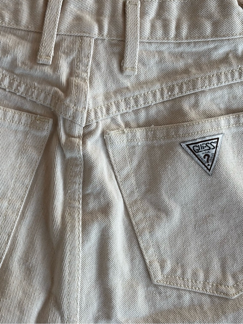GUESS 80s vintage womens jeans off white